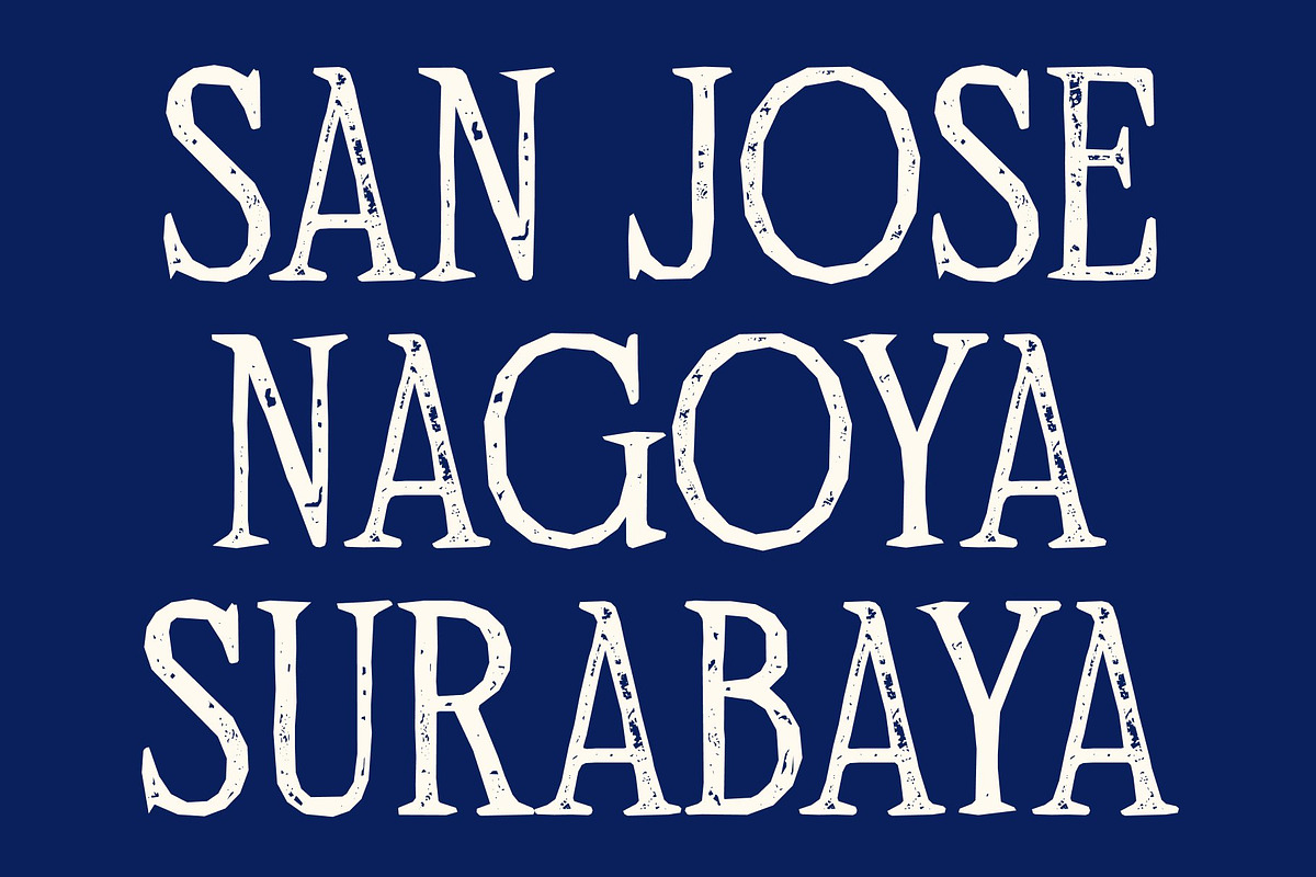 CS Qeisya Stamp, a Serif Font by Craft Supply Co. (Photo 4 of 8)