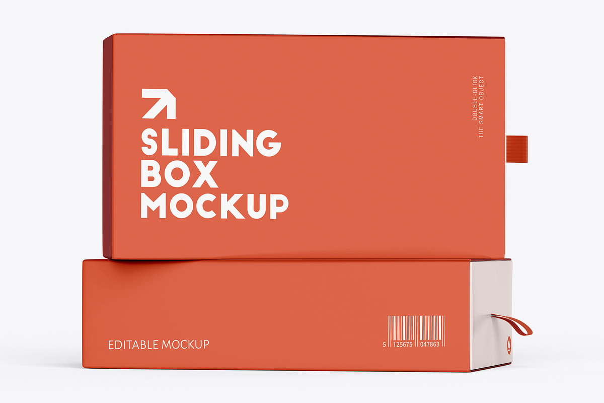 Sliding Gift Box Mockup PSD, a Packaging Mockup by Ram Studio LLC (Photo 7 of 15)