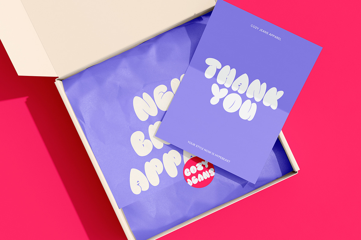 Bogu Bogu Fat Bubble Graffiti Font, a Handwritten Font by Maulana Creative (Photo 7 of 7)