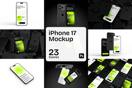 iPhone 17 Mockup, a Device Mockup by Mockupdaddy