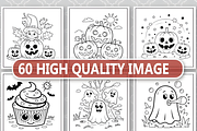 Halloween Bold and Easy Coloring, a Seasonal Illustration by Coco Bloom (Thumbnail 2 of 5)