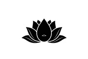Lotus Flower Silhouette Vector Bundl, an Illustration by Creativeshirt (Thumbnail 3 of 51)