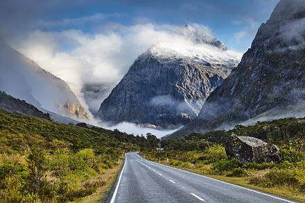 Mountain landscape in New Zealand