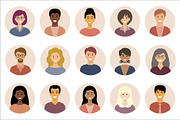 Avatar round icons with people, an Icon by Gurza SHOP (Thumbnail 2 of 4)