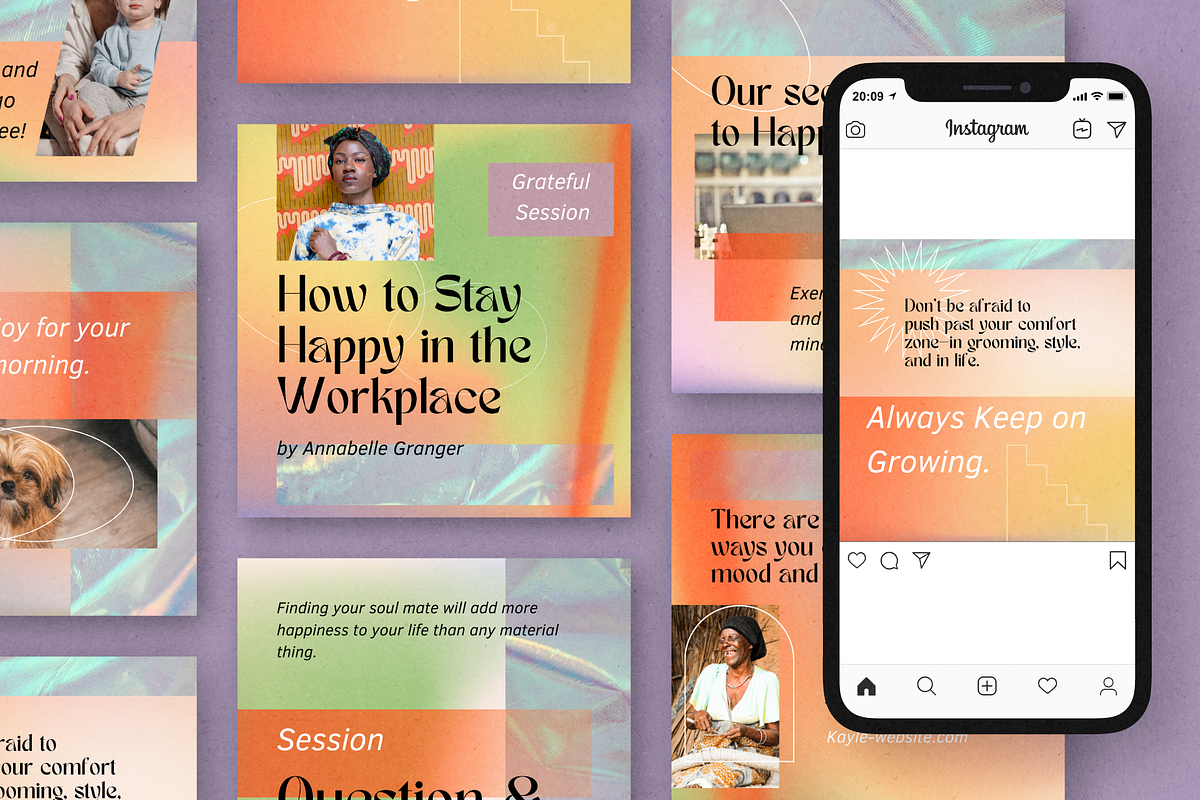 Canva Instagram Post - Kayle, a Social Media Template by Percy Temp.