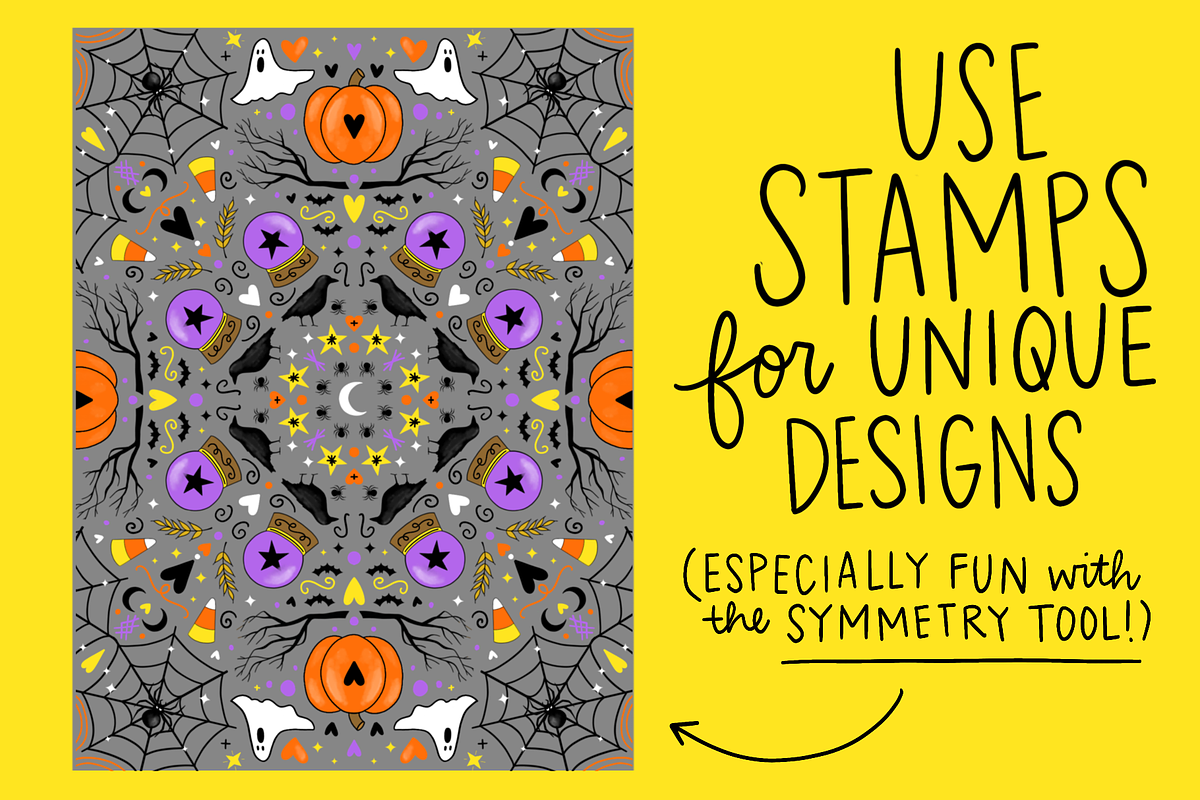 Procreate Autumn Shapes Set, a Brush Add-On by Positively Present (Photo 3 of 10)