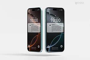 IPhone 16 Green Basic Mockup V2, an iPhone Mockup by DSNA Mockup
