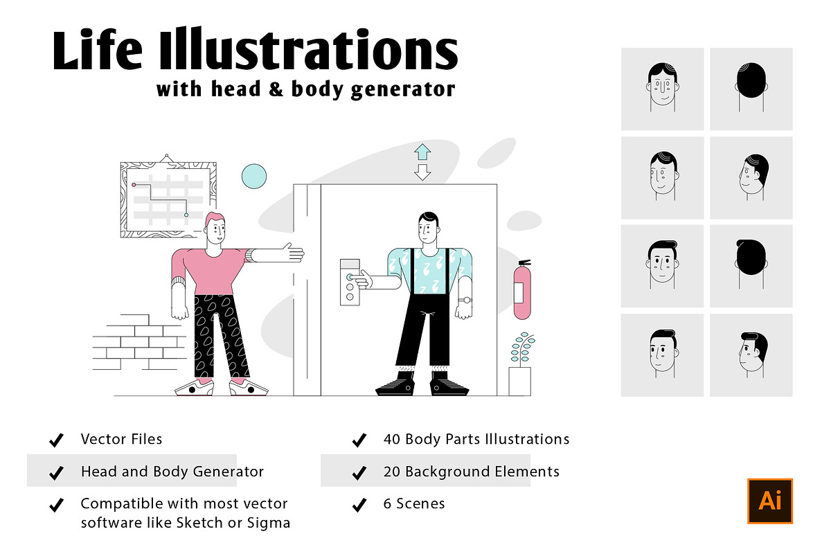Life Illustrations, an Object Illustration by Droids Design (Photo 1 of 6)