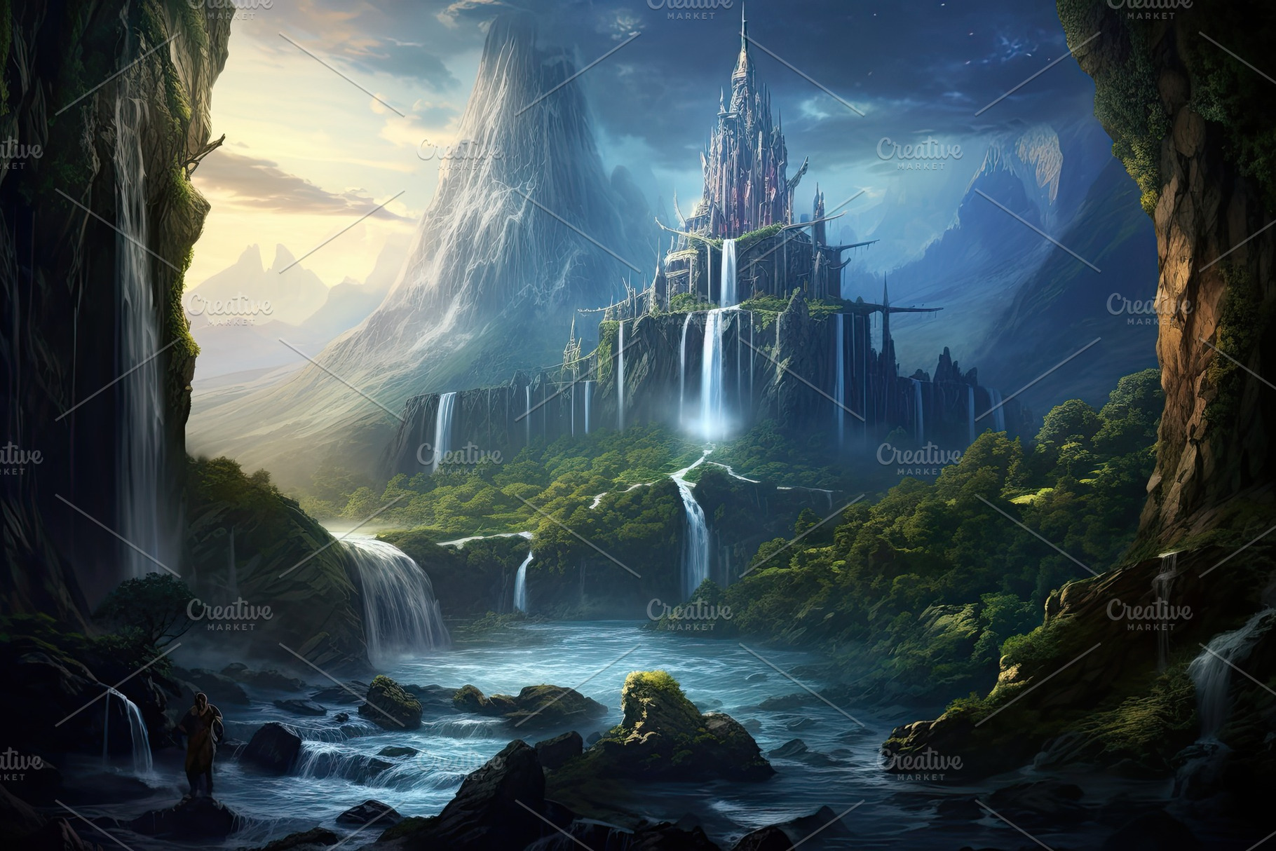 Beautiful fantasy landscape with a w, a Photo by Iftikhar Alam