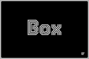 BOX | Geometric Display | 6 Fonts