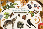 Mabon Celtic Autumn Watercolor Set, an Illustration by Fluffy Unicorn (Thumbnail 4 of 11)