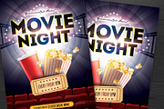 Movie Night Flyer, a Flyer Template by DesignWorkz (Thumbnail 2 of 2)