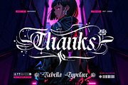 Rebella Typeface, a Blackletter Font by alit design (Thumbnail 17 of 17)