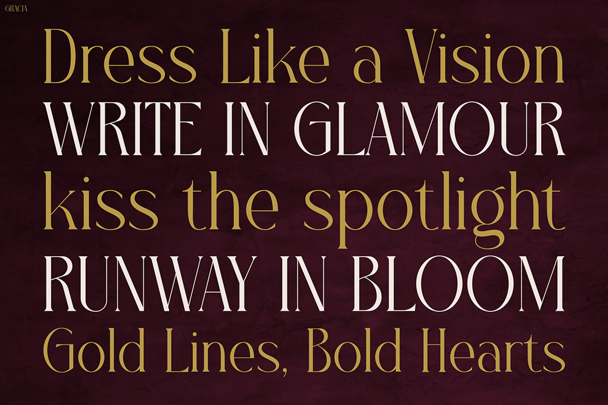 GRACIA, a Font by Pinisi ART (Photo 10 of 10)