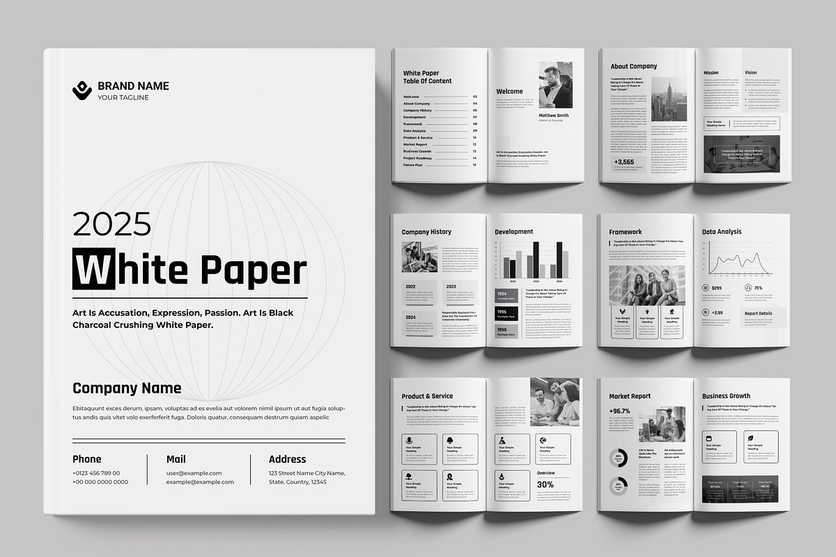 White Paper Template Design, a Brochure Template by ContestDesign (Photo 1 of 3)
