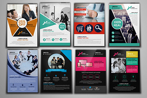 100 Fresh Business Flyers Bundle