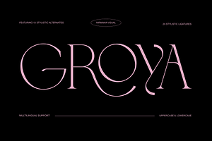 Groya - Modern Elegant Serif, a Serif Font by Nirmana Visual