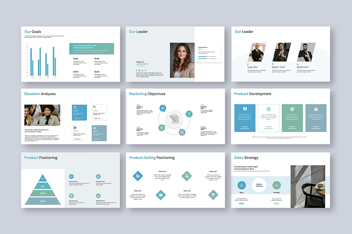 Marketing Plan Presentation Template, a Presentation Template by Slide_Genius1 (Photo 7 of 8)