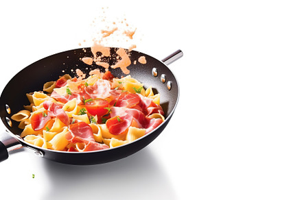 pasta with amatriciana sauce, a Food & Drink Photo by Virgo Studio