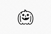 Happy Pumpkin Icon, a Seasonal Illustration by Vectorium Studio (Thumbnail 2 of 3)