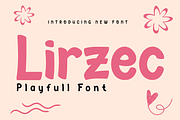 Lirzec | Playful Font Display, a Sans Serif Font by twinstd (Thumbnail 1 of 11)