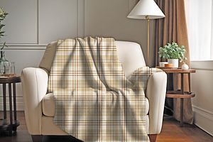 Neutral Brown And Beige Plaid