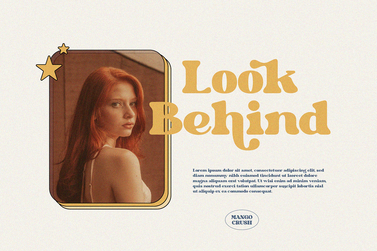 Mango Crush Retro Serif Font, a Serif Font by Pen Culture (Photo 5 of 10)