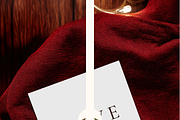 Square X-mas Greeting Card Mockup, an Advertising Mockup by Serenefeeling (Thumbnail 5 of 7)