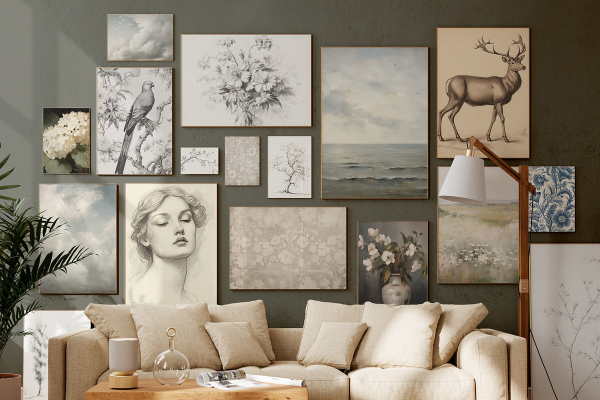 Minimalist Vintage Prints & Posters, a Background Graphic by Laras Wonderland (Photo 7 of 12)