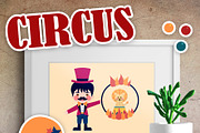 Circus Digital Clip Art, a Person Illustration by Cozy Cat Design (Thumbnail 5 of 6)