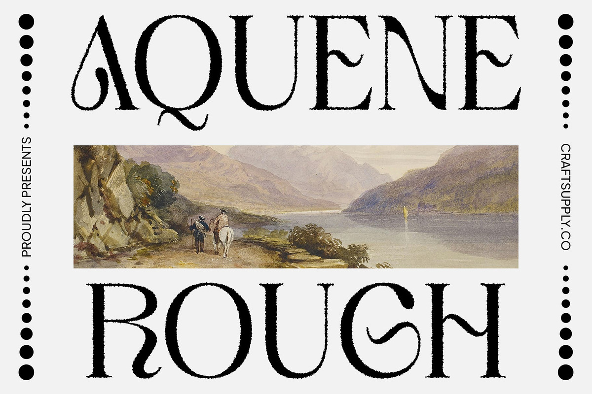 Aquene Rough, a Serif Font by Craft Supply Co. (Photo 1 of 8)