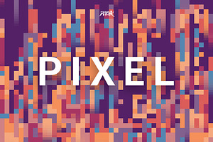 Pixel Colorful Backgrounds V. 03