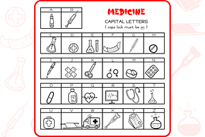 Medicine Doodles - Dingbats Font