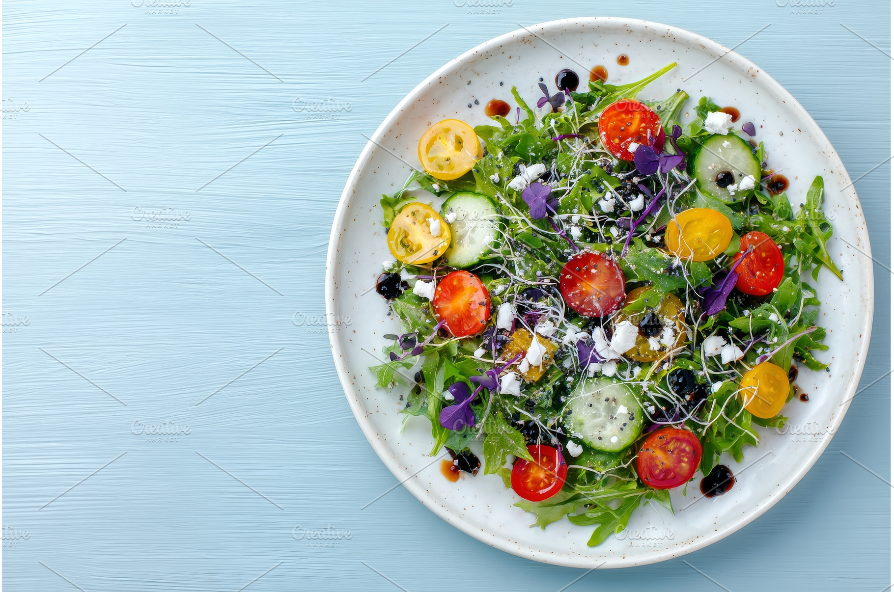 On a textured white plate, a gourmet, a Food & Drink Photo by ZinetroN