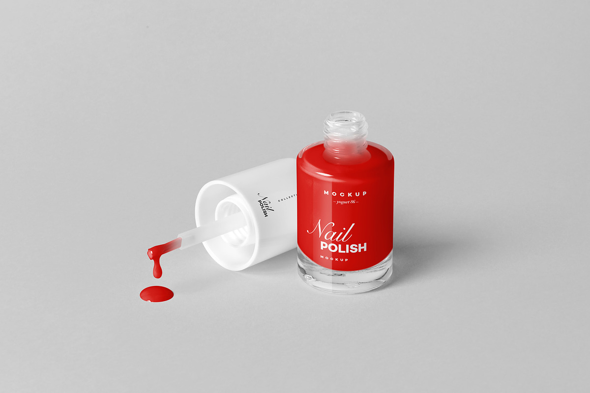 Nail Polish Mock-up, a Packaging Mockup by Yogurt86 (Photo 9 of 14)