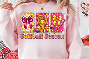 Softball Bow Png, Game Day Softball, an Illustration by CreationArt (Thumbnail 5 of 9)