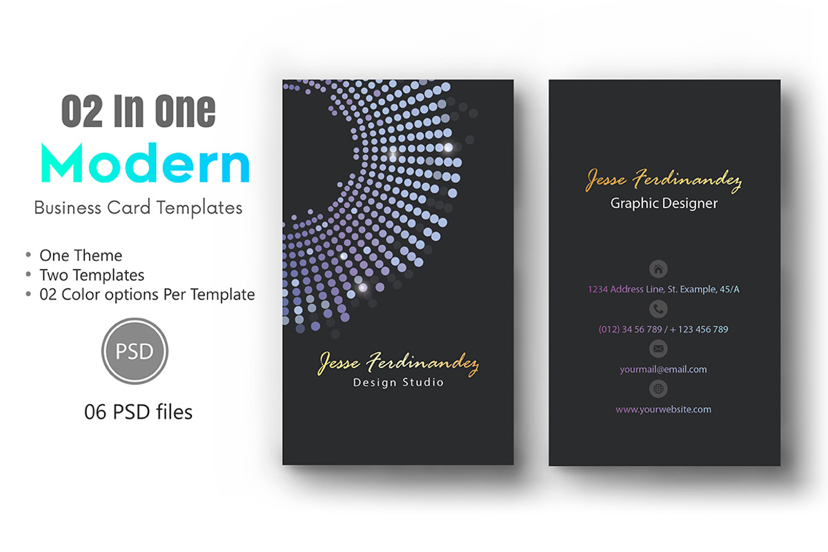 Artistic Business Card Bundle, a Business Card Template by M6 Gallery (Photo 7 of 18)
