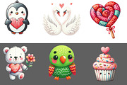 Doodle Cute Valentines Clipart, an Illustration by Designworld (Thumbnail 3 of 5)