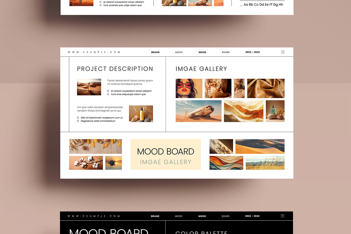 Mood Board Template, an UI Kit Template by MightyDesign (Photo 3 of 8)