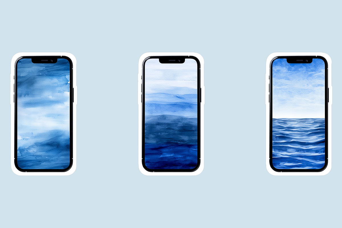 Blue Watercolor Backgrounds, an Abstract Photo by AI Petr Creative Agency (Photo 6 of 7)