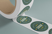 Promotional Sticker Roll Mockup, a Merchandise Mockup by Graphicboom (Thumbnail 3 of 4)