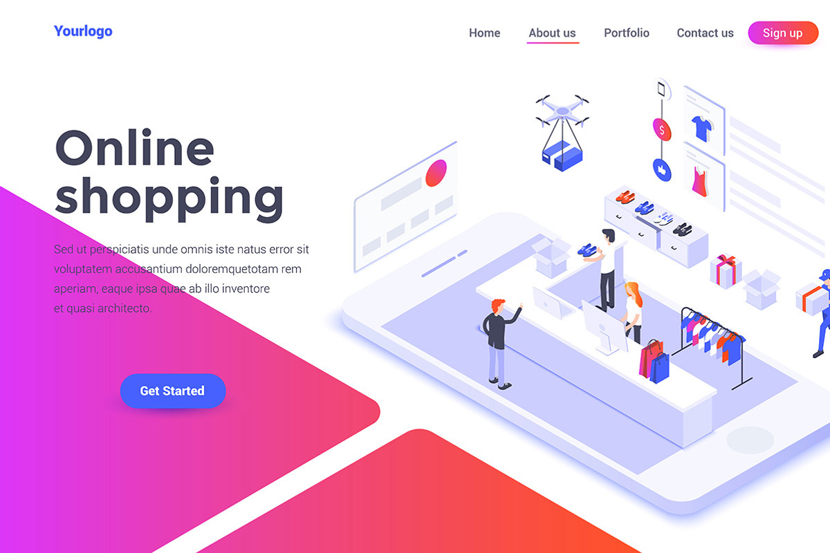 Modern flat design isometric concept, a Person Illustration by Creative Graphics (Photo 9 of 12)