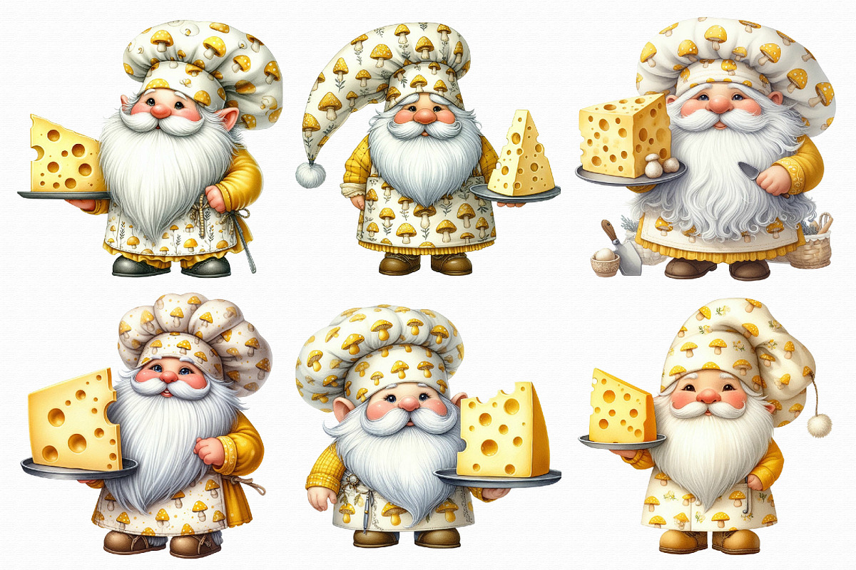 Chef Gnome Clipart, an Illustration by Libby Wishes (Photo 6 of 9)