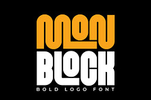 Monblock Font – Bold Logo Font
