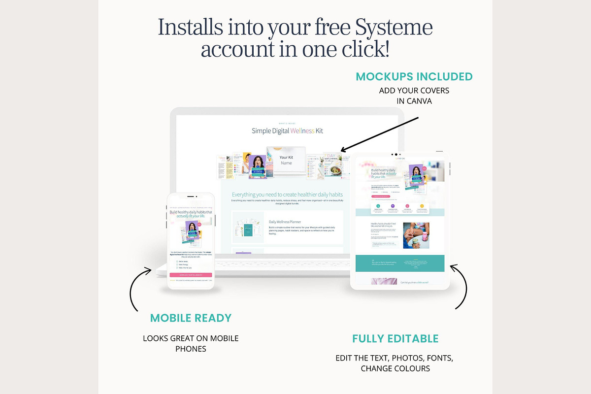 Systeme.io Summer Sales Funnel, a Landing Page Template by Hayley's Digital Hub (Photo 4 of 10)