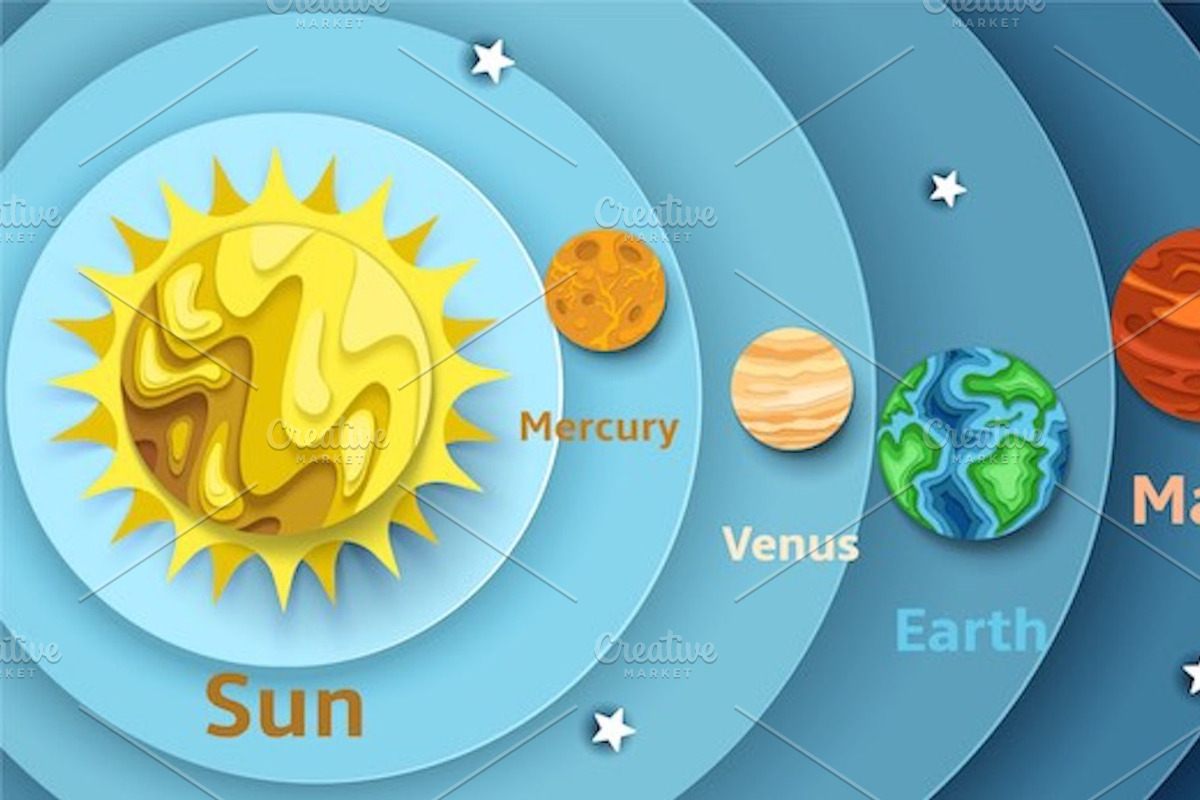 Solar system education poster set, an Education Illustration by SiberianArt (Photo 11 of 13)