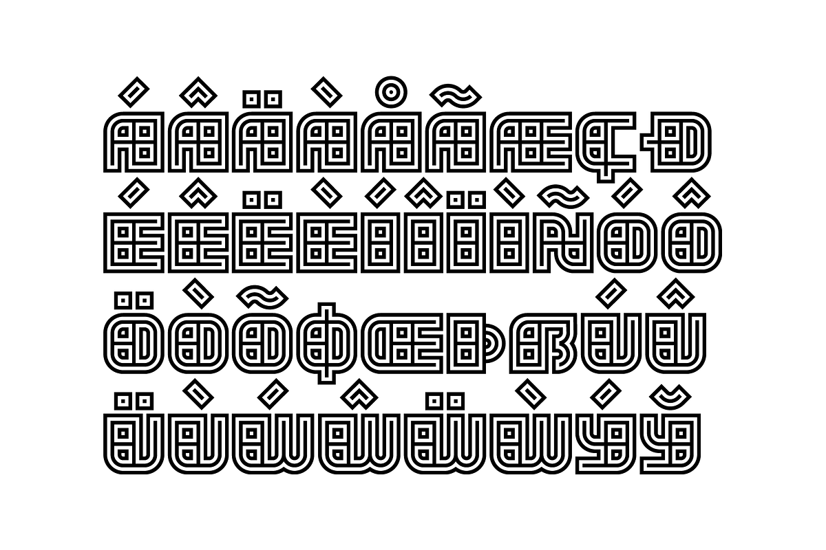 KD Dekorat - Maya display font, a Font by Kassymkulov Design (Photo 3 of 5)