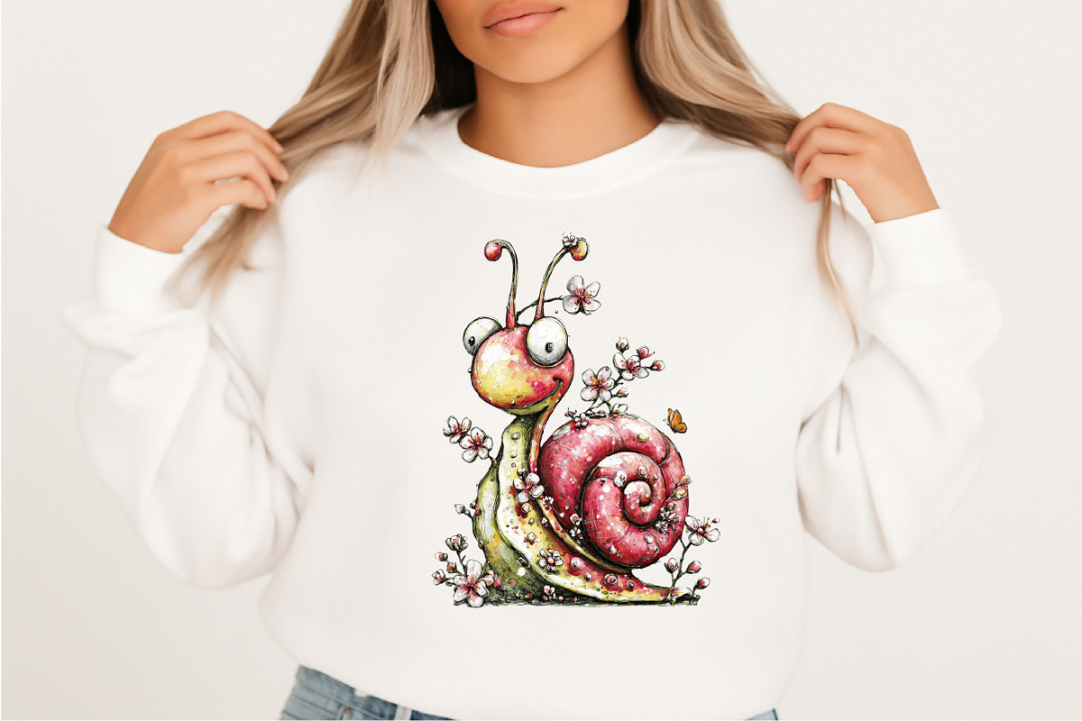 Whimsical Spring Snail Clipart Bundl, an Illustration by SVGArt (Photo 3 of 9)