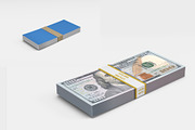 Money Stacks Mockups v.1 - 4 views, a Merchandise Mockup by Illusiongraphic (Thumbnail 6 of 16)