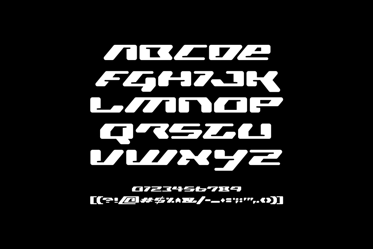 Ridari — Futuristic Sci-Fi Typeface, a Font by JCNVX's Shop (Photo 3 of 4)